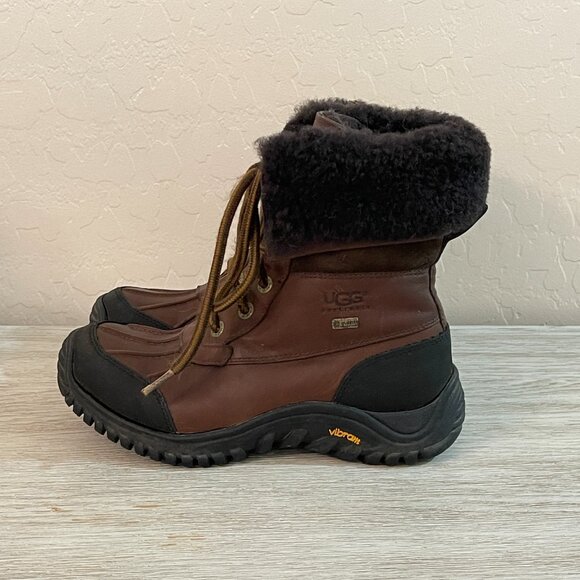 Ugg Adirondack Boot 6 Brown Leather Lace Up Warm Boots SN 5446 Waterproof - Picture 3 of 14